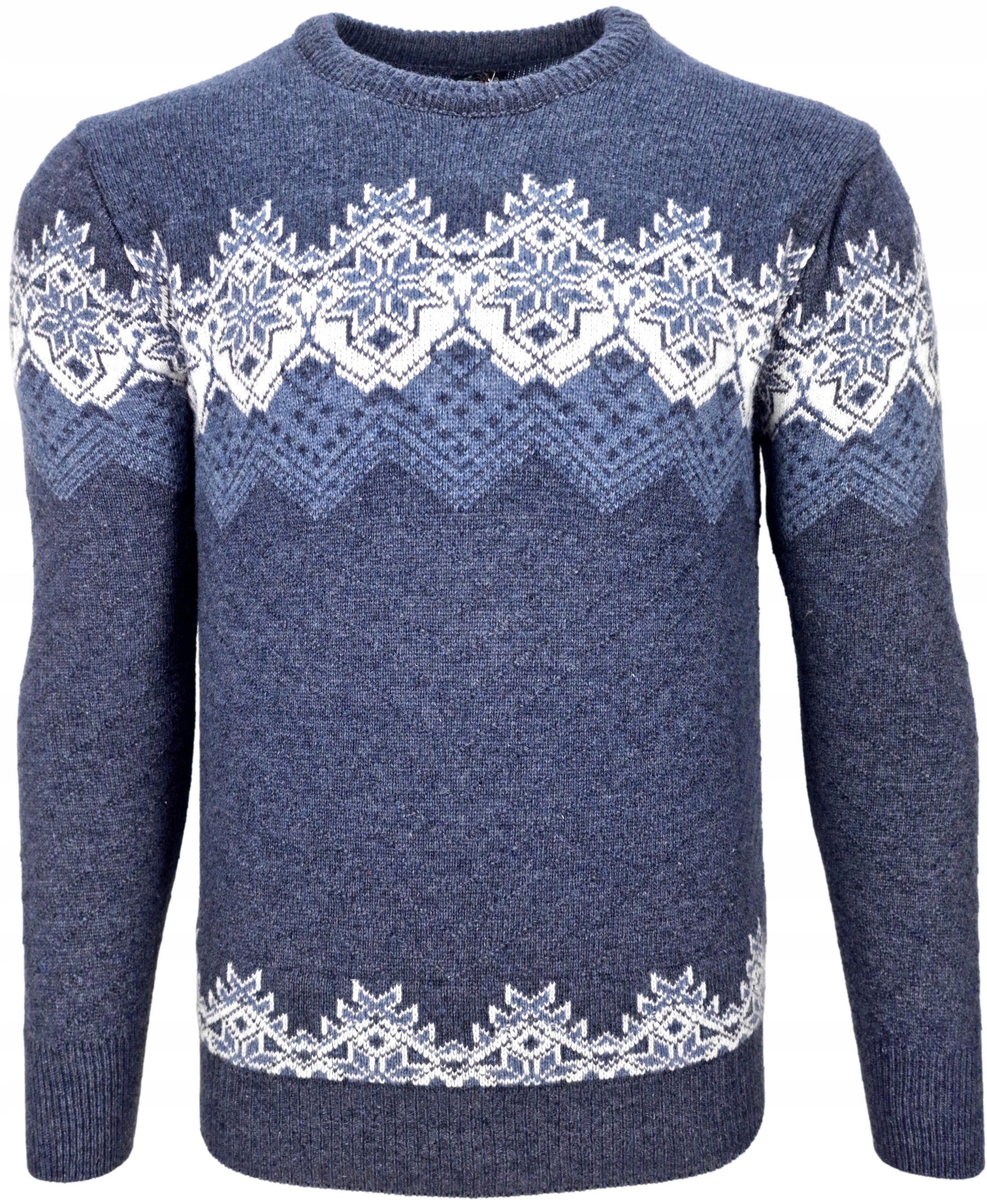 

Sweter męski wełniany we W303 ciepły r. M