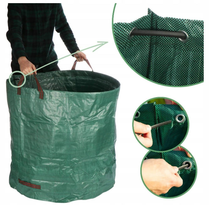 WORKI OGRODOWE TORBY NA LIŚCIE XXL 500L ZESTAW