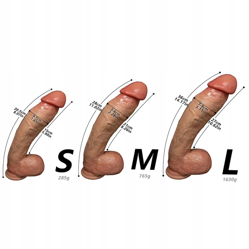 Realistyczny Dildo Silikonowy Z Przyssawką Dla Kobiet i Mężczyzn — miniatura 2