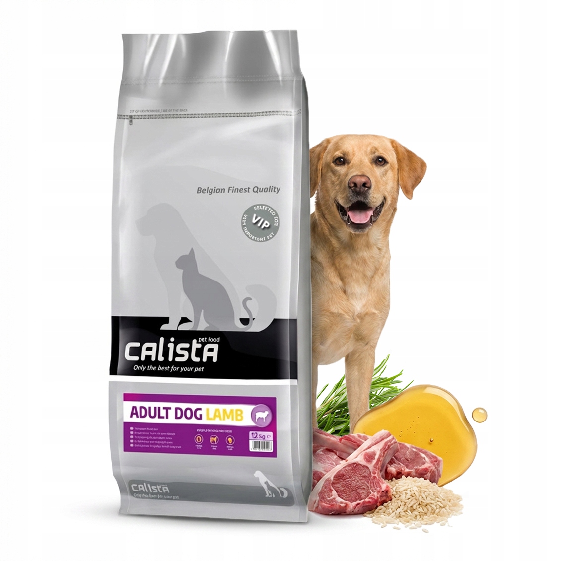 Calista Adult Dog Lamb 12kg karma sucha dla psa Vip Premium Care