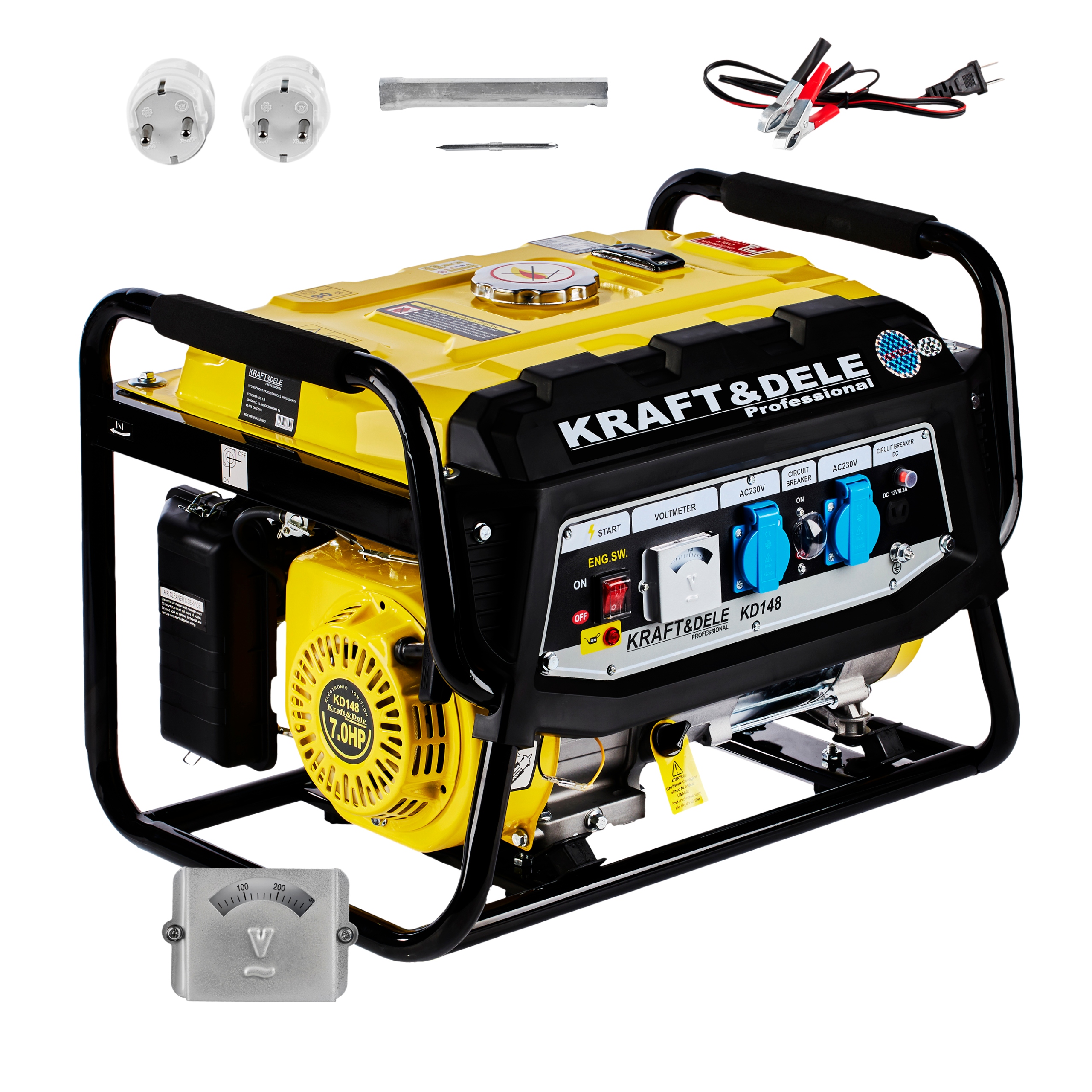 AGREGAT PRĄDOTWÓRCZY GENERATOR PRĄDU 3500W PRZENOŚNY JEDNOFAZOWY BENZYNA