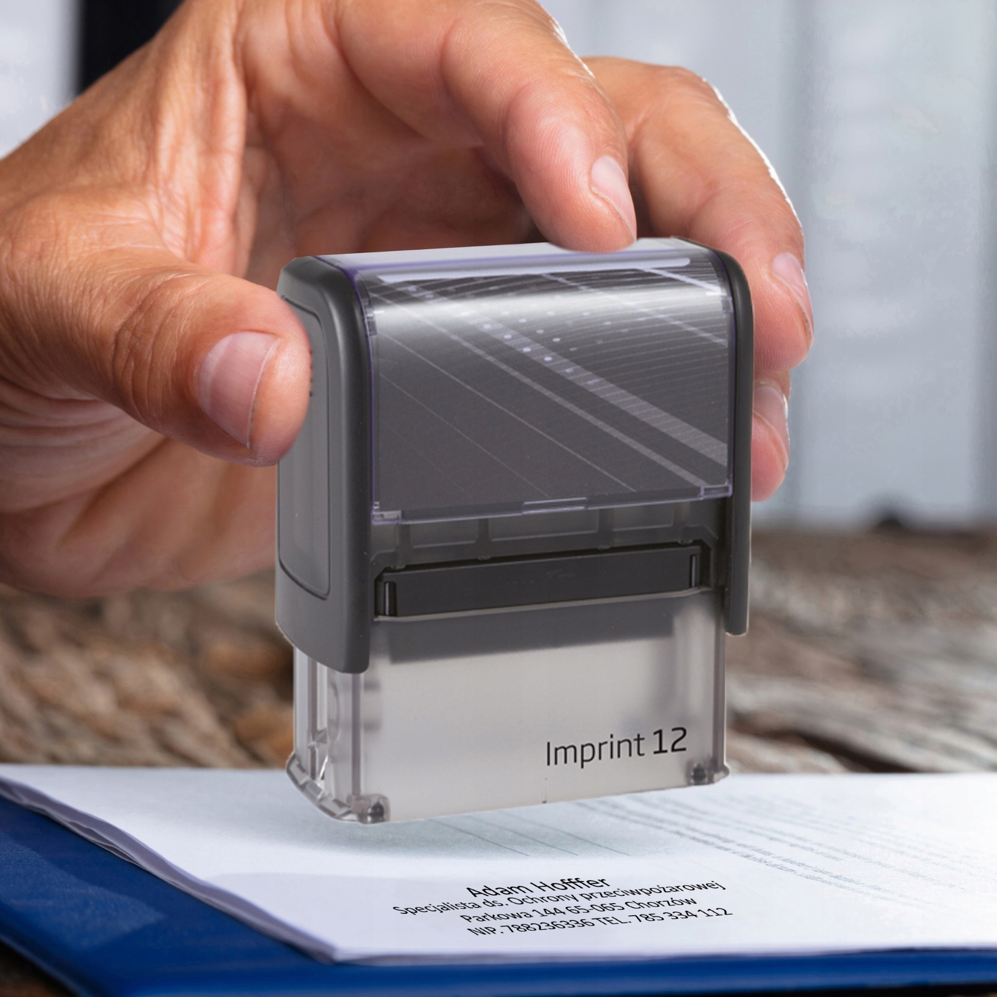 PIECZĄTKA TRODAT 8912 DO 6 LINII FIRMOWA IMIENNA BIUROWA PROJEKT + GUMKA Liczba wersów 1-2 wersy 3-4 wersy 5-6 wersów