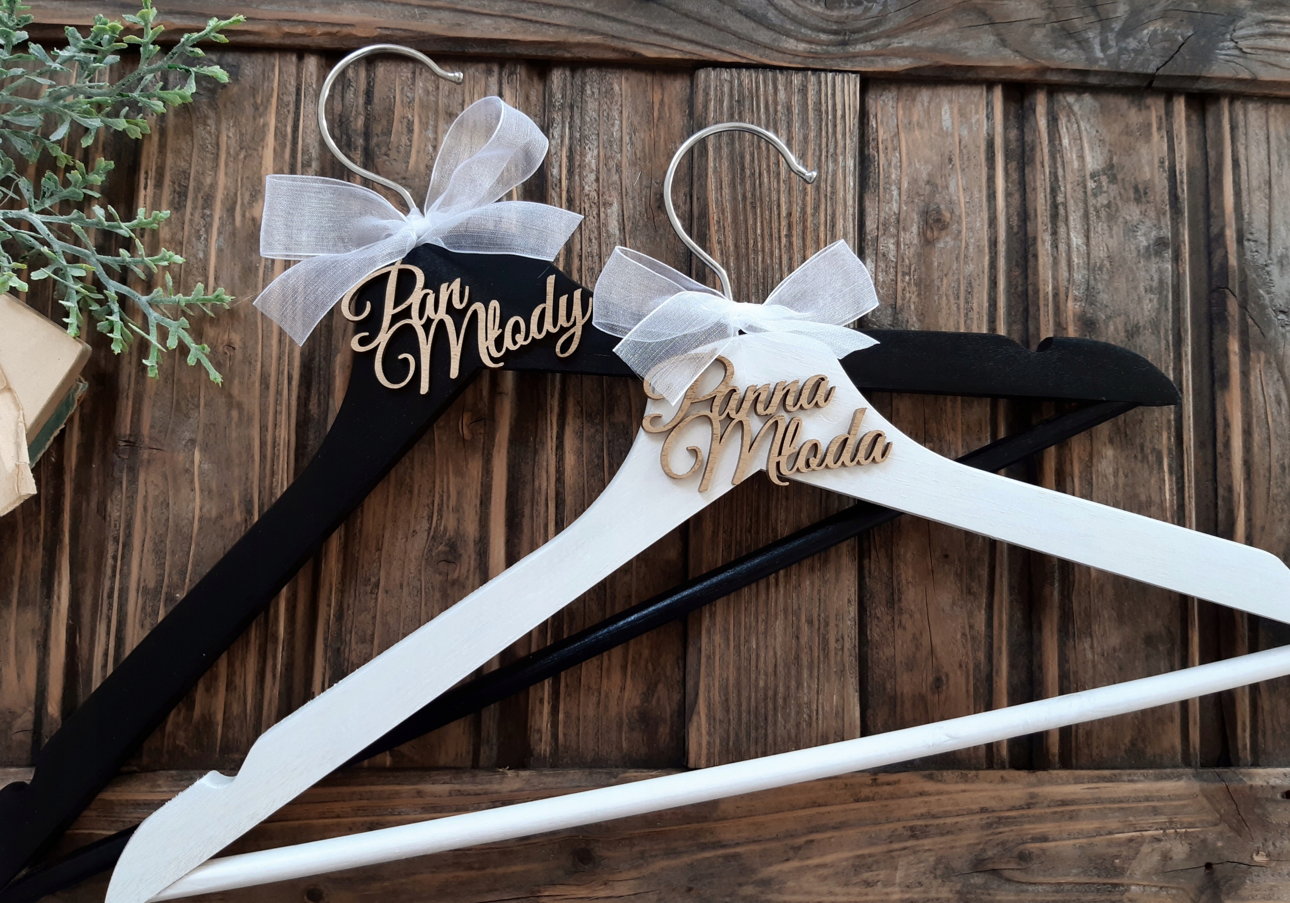 Wieszaki Ślubne Panna Młoda Pan Młody ZŁOTE Marka inny