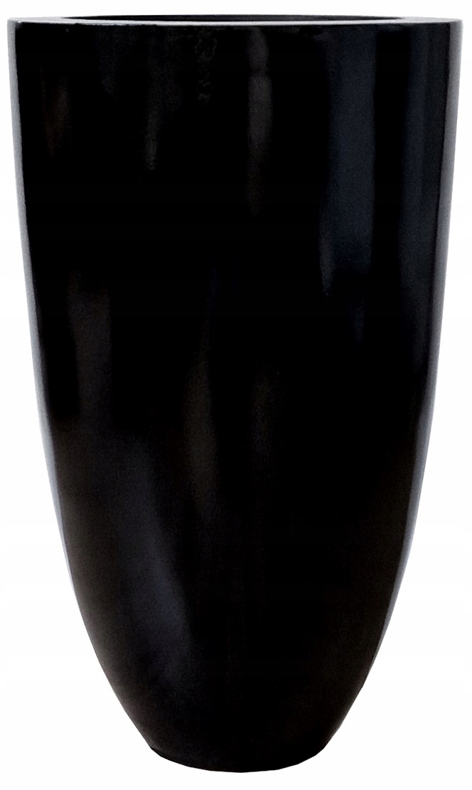 DONICA CZARNA POŁYSK 60 cm XL doniczka OSŁONKA
