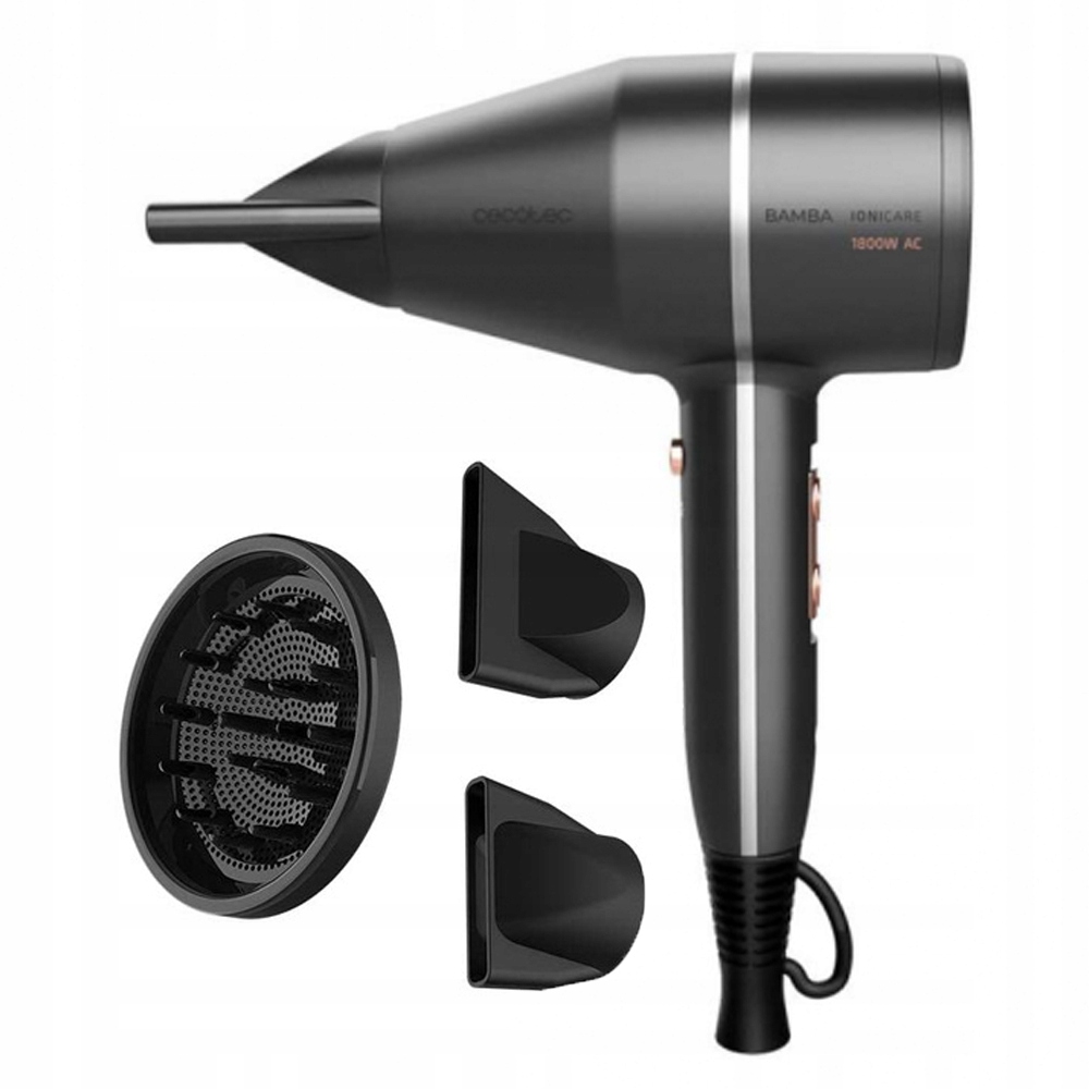 Fén na vlasy Cecotec, 4210 Bamba Ionicare 5500, Ac motor, Ion Real,koncentr