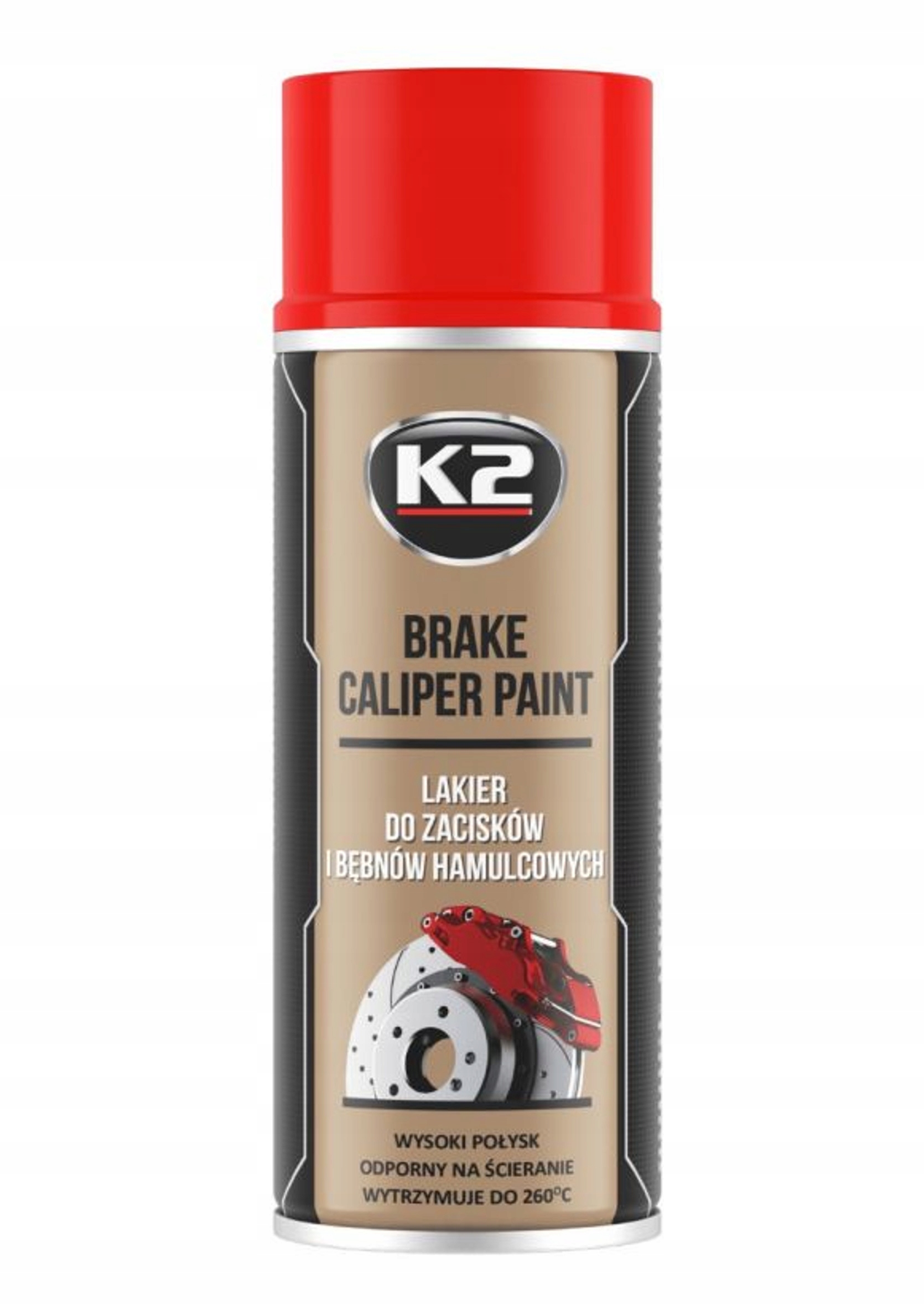 

K2 Brake Caliper Lakier Do Zacisków Czerwony 400ml