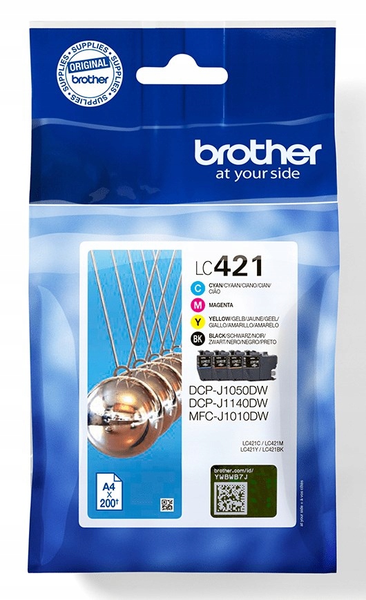 Brother LC-421VAL Value Pack 4 oryginalne tusze