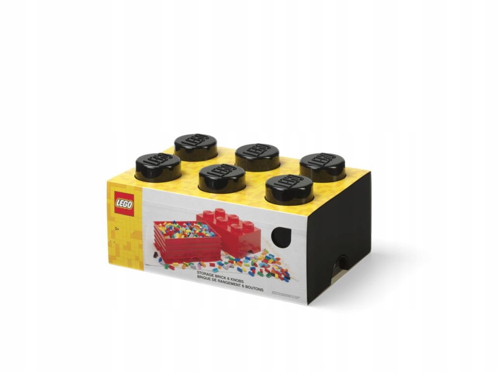 Lego Classic 40000803 Kontejner kostka Lego Brick 6 černý