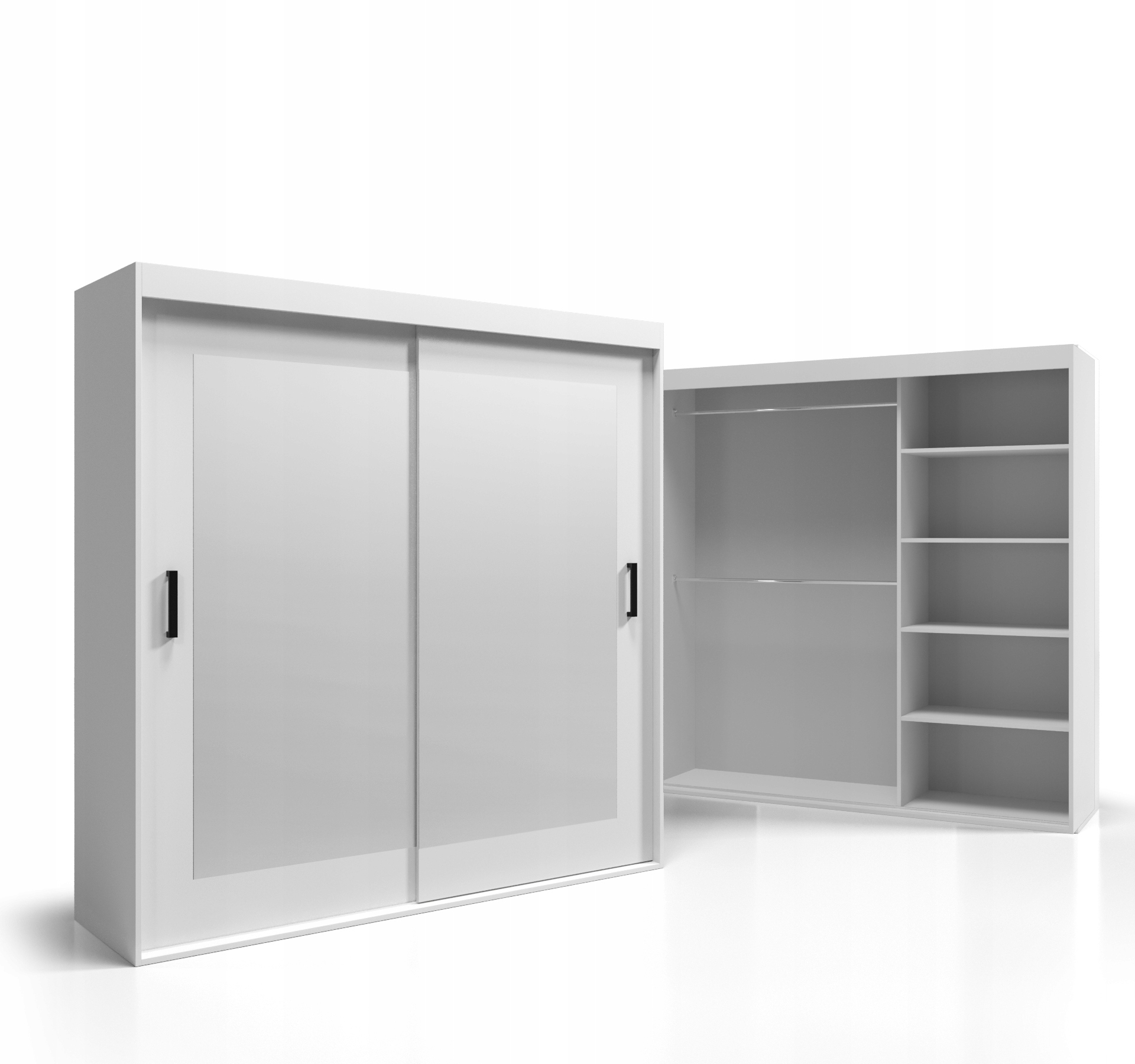 Skříň do ložnice 120x255 Se Zrcadlem Deska 18 mm VSZ102 O-sofa