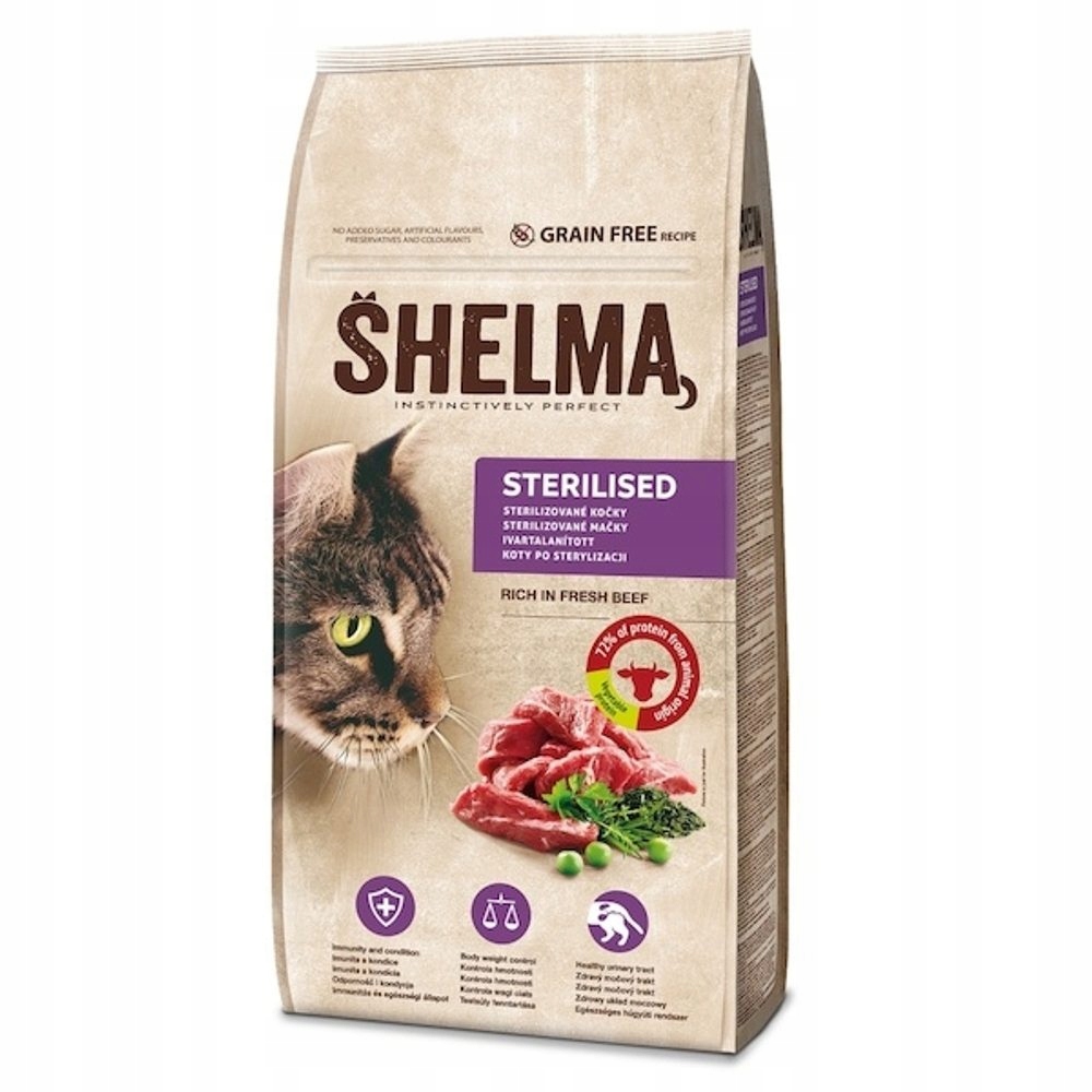 Shelma 8 kg Hovězí Steril premium granule