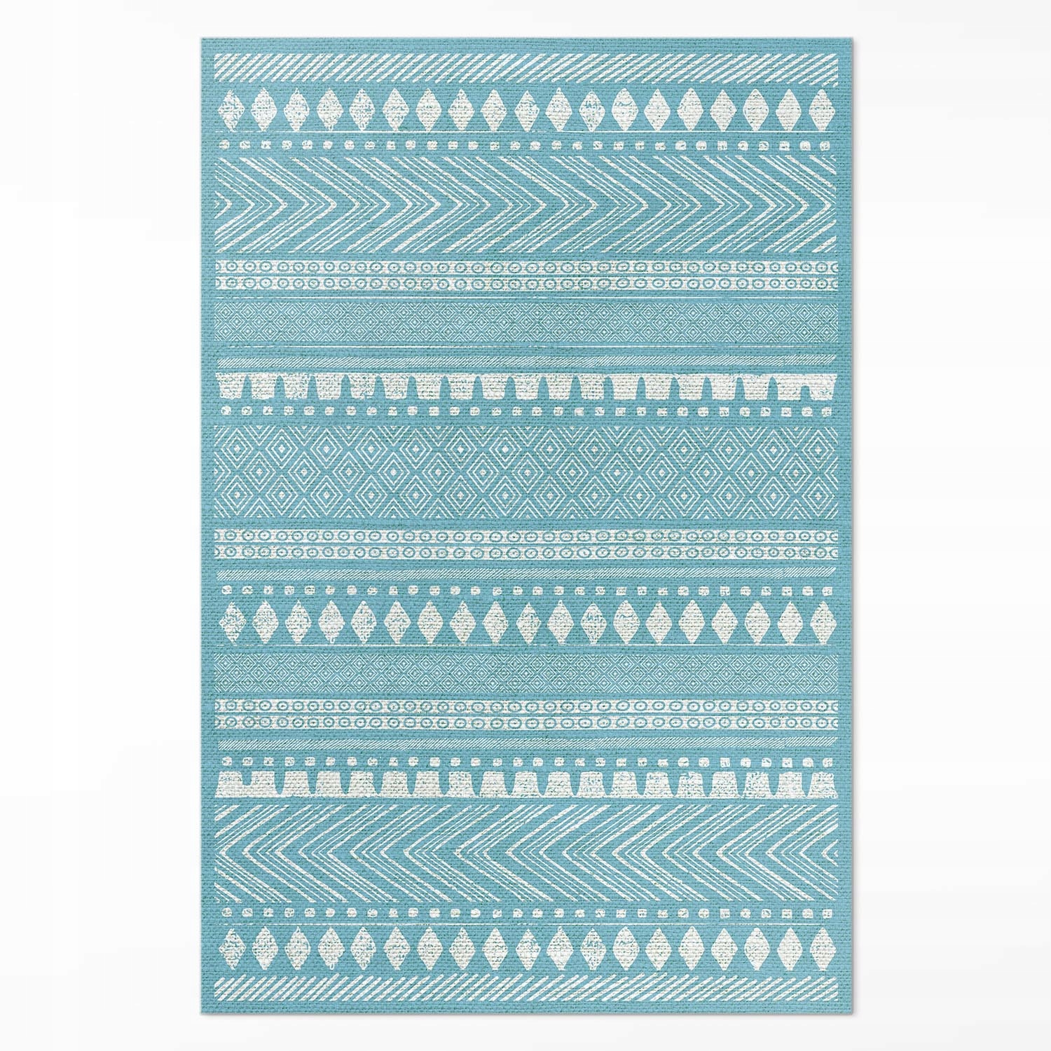 Vinylový koberec do kancelárie Indiánsky vzor textúra imitácia tkaniny 100 x 150 cm