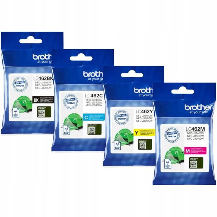 Tusze Brother LC-462 MFC-J3940 DW MFC-J3540 DW