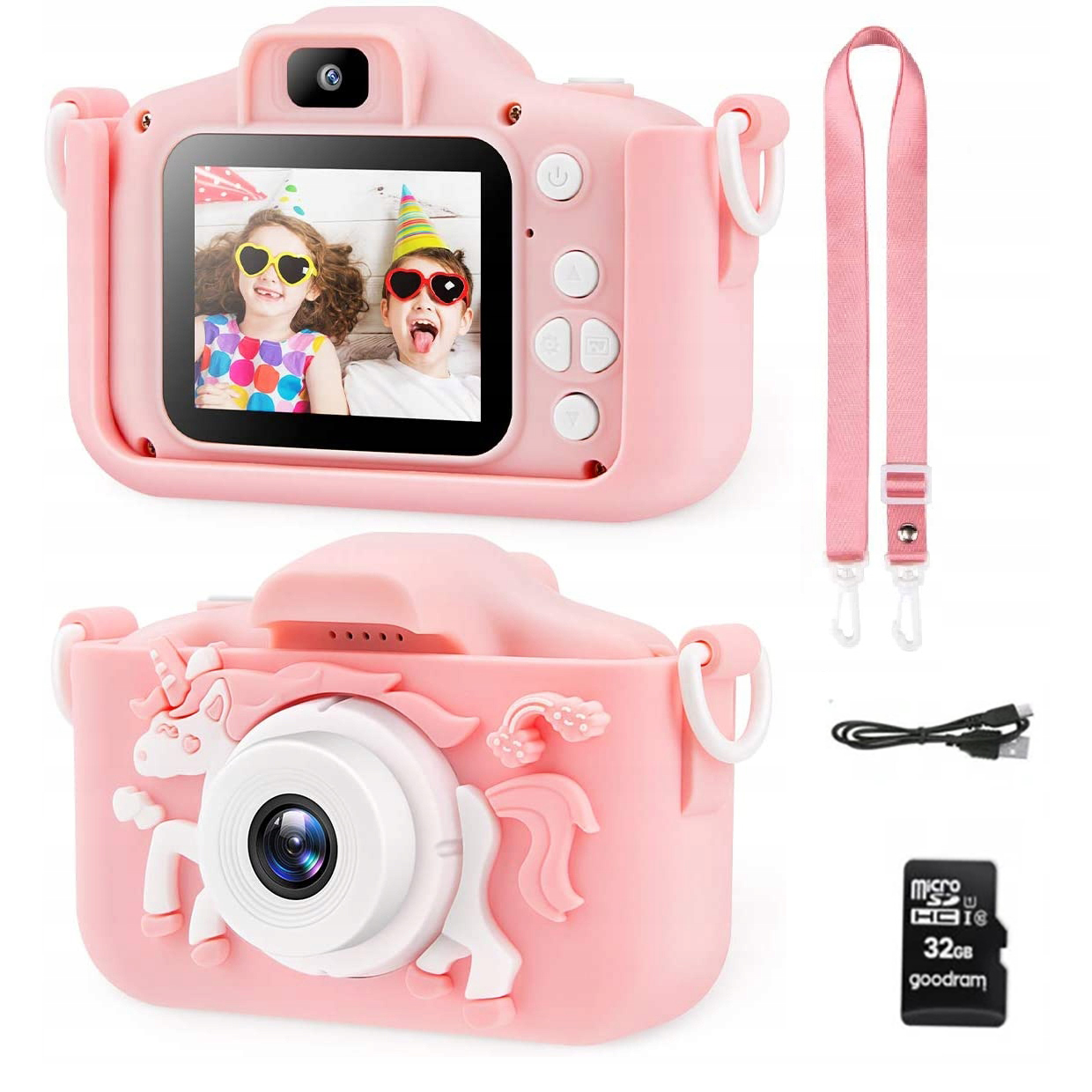 CYFROWY APARAT DLA DZIECI APARAT JEDNOROŻEC, DZIECIĘCY APARAT FOTOGRAFICZNY Stan opakowania oryginalne