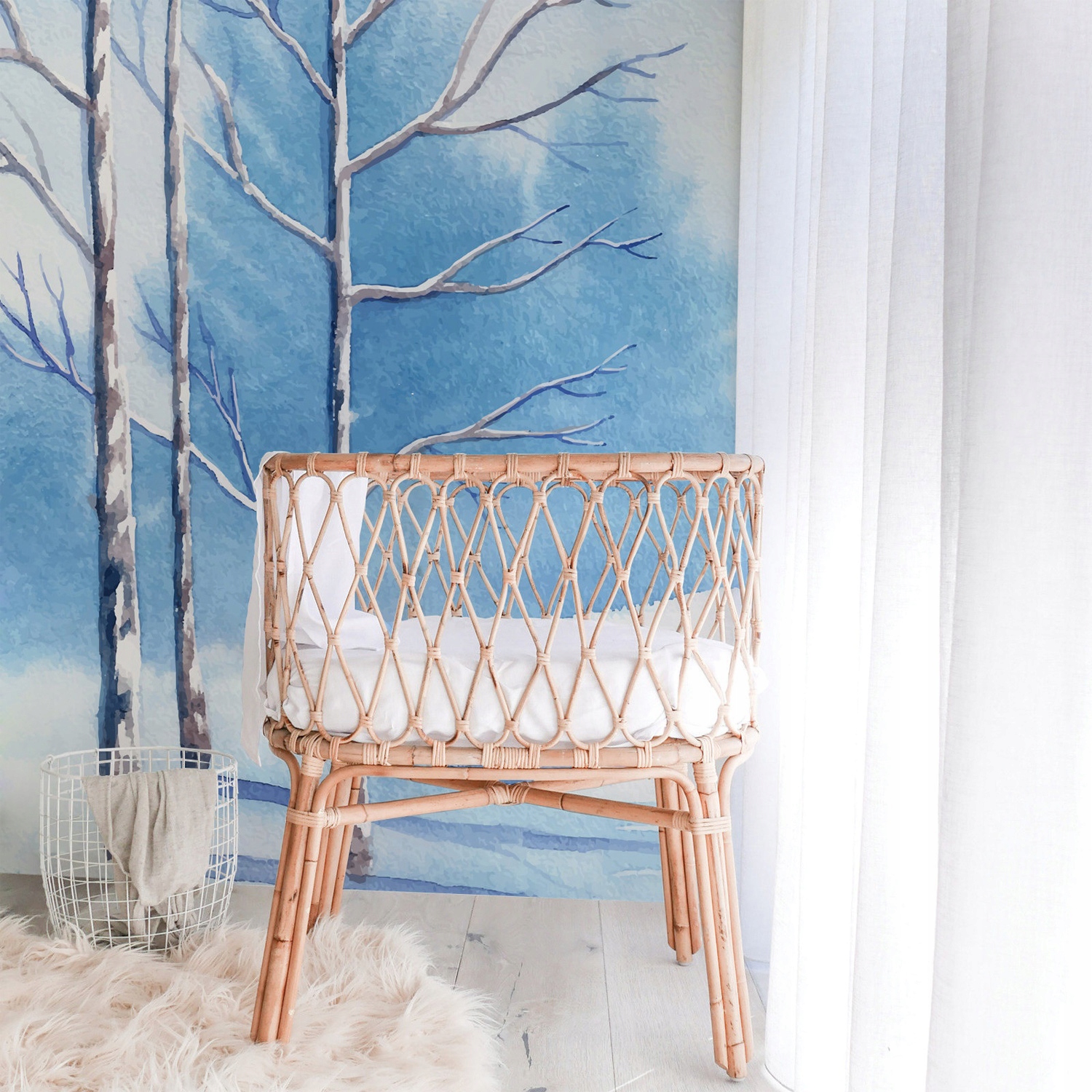 

Samoprzylepna fototapeta Las w śniegu 208x146 cm