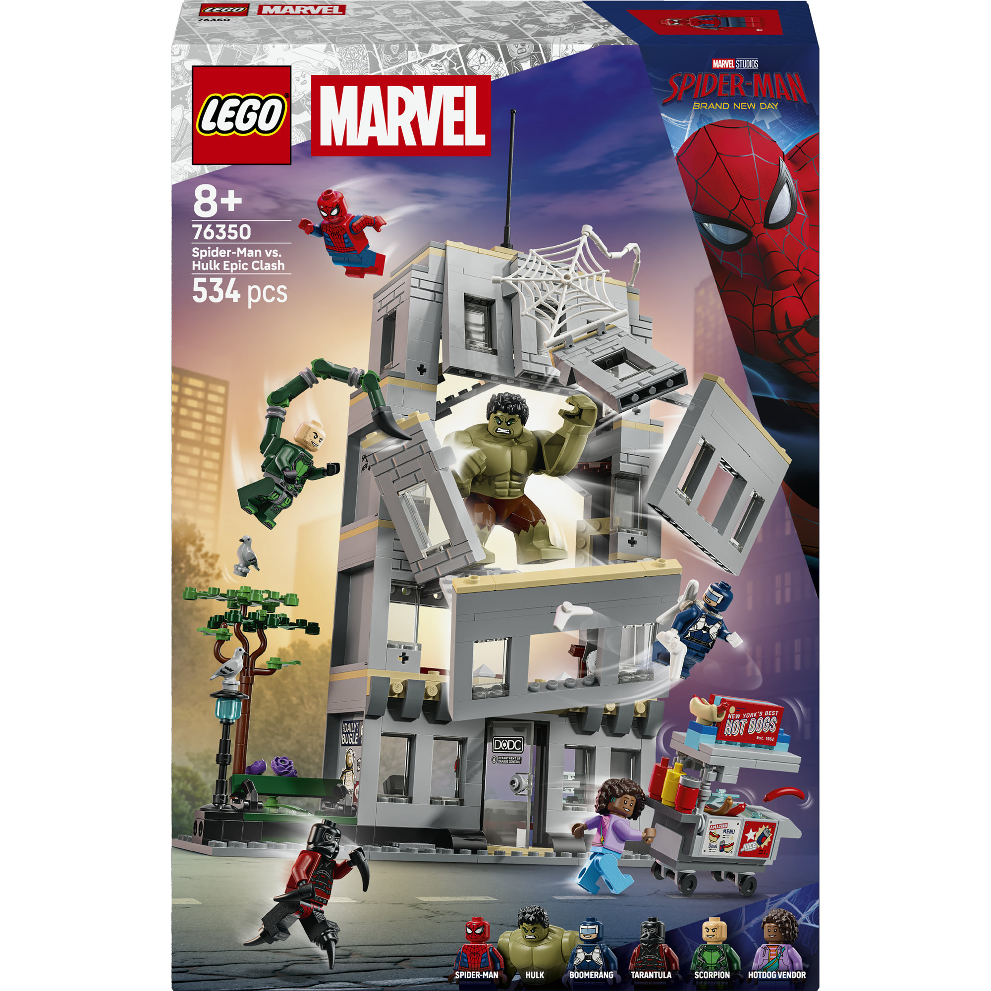 Lego Heroes 76350 Epické střetnutí: Spider-Man vs. Hulk