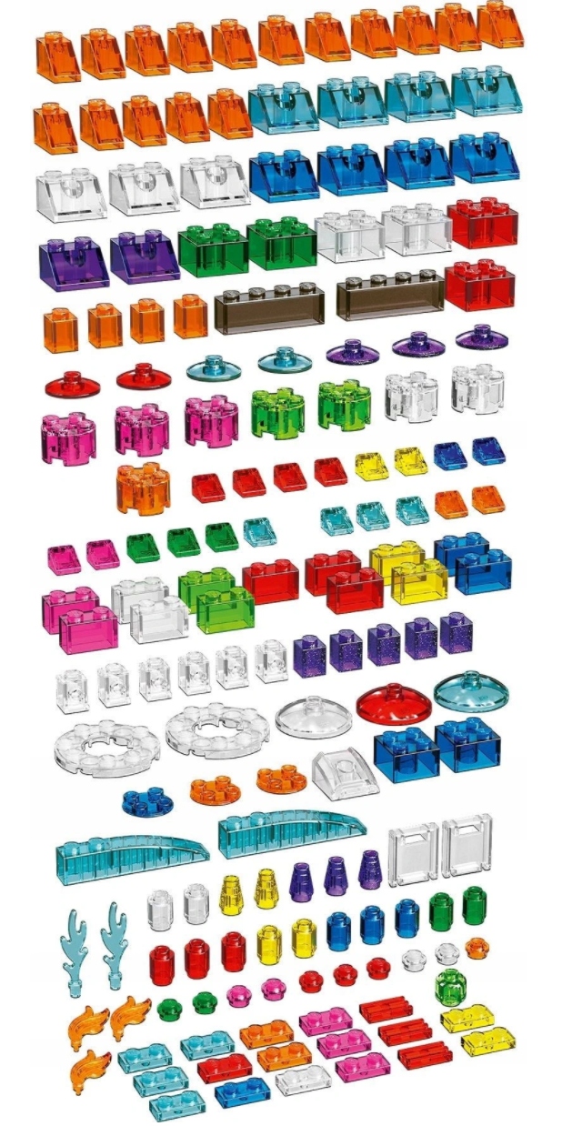LEGO Classic 11013 Transparentne Klocki Kolorowe Wiek dziecka 4 lata +