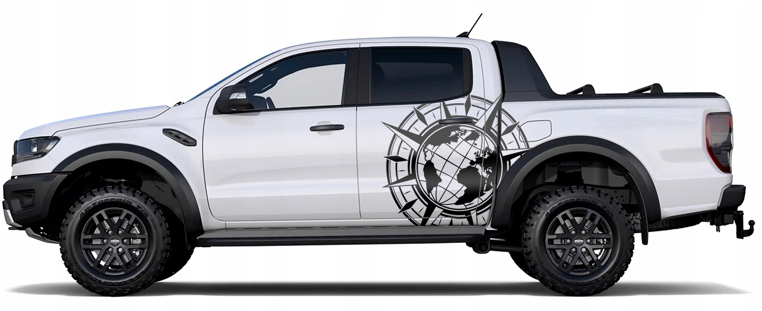 NAKLEJKA NA BOK SAMOCHODU RÓŻA WIATRÓW 105x105cm EAN (GTIN) 5904024814979