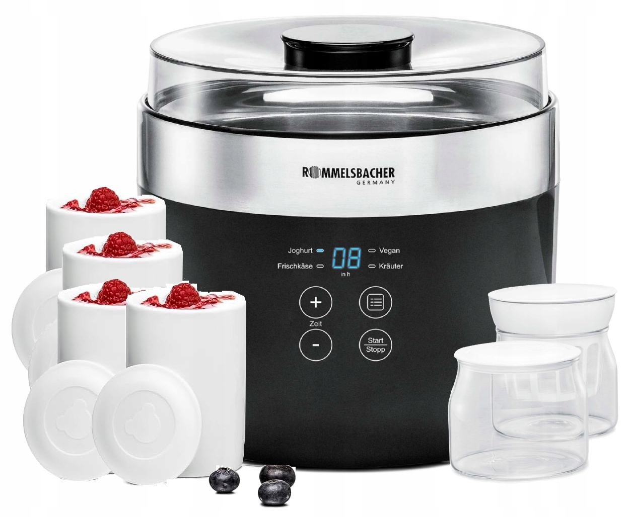 Urządzenie Do Jogurtów I Ekst. Ziołowych Jogurtownica Rommelsbacher Jg 80