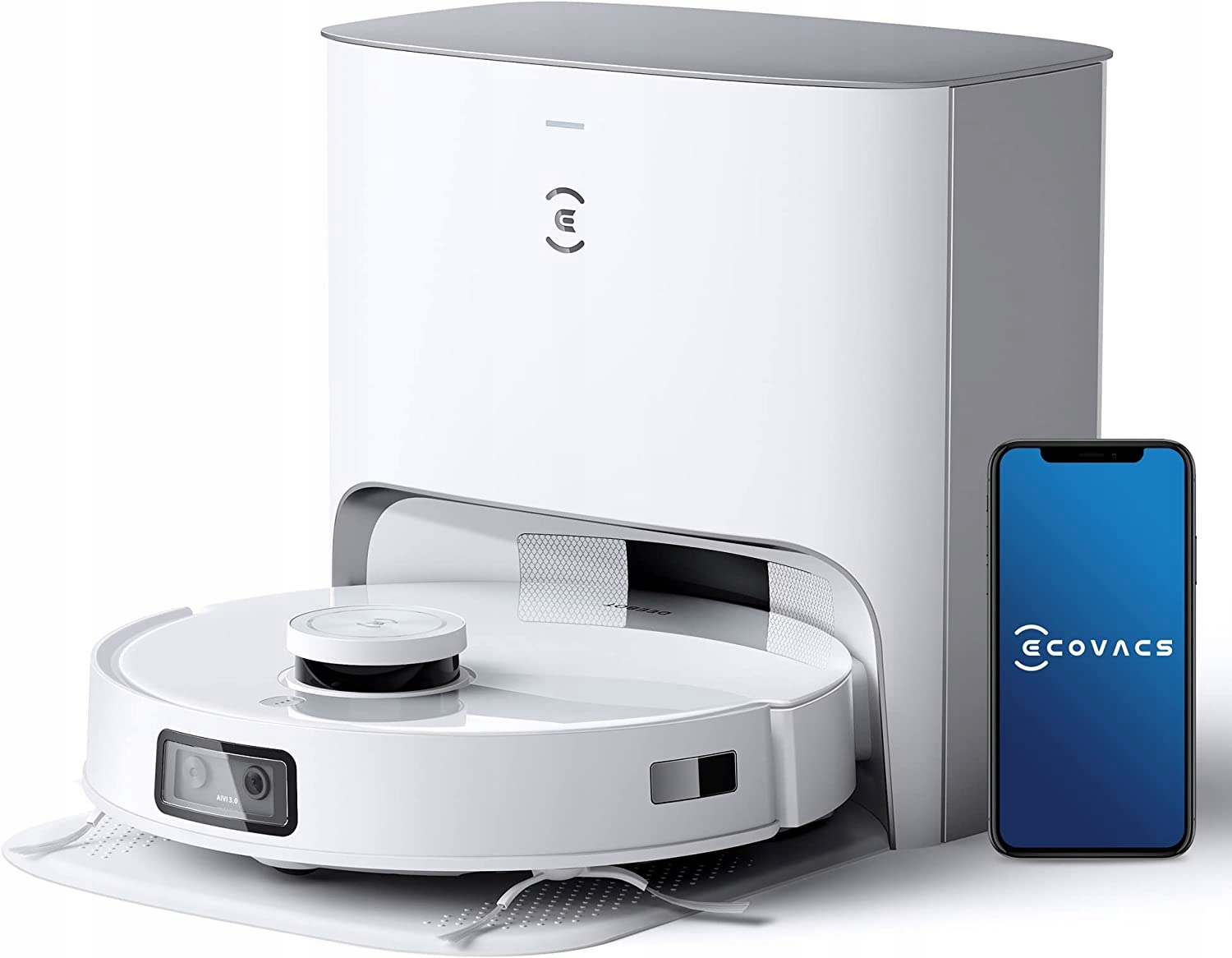 Uklízecí robot Deebot T10+ bílý s dokovací stanicí