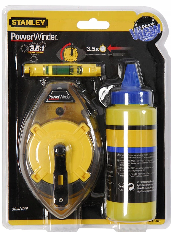 ZESTAW SZNUR TRASERSKI 30M 0-47-465 STANLEY Typ kreda