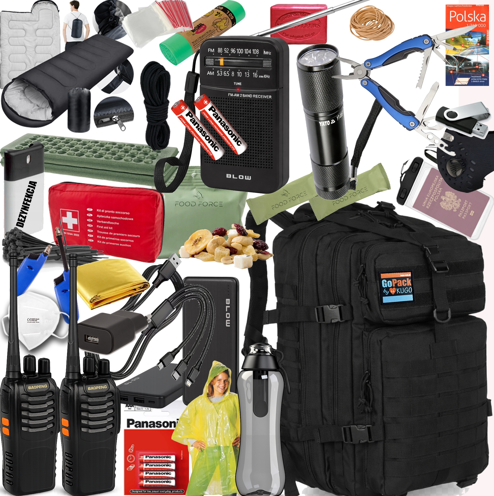 Batoh s příslušenstvím kompatibilním s Bezp. Návodem Gopack Pb 71v1