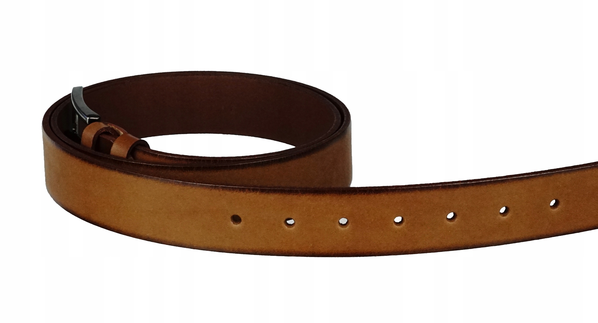 SKÓRZANY PASEK BLAKARDO 3,5 CM BRĄZOWY TRAST 120 Rodzaj klamry na bolec