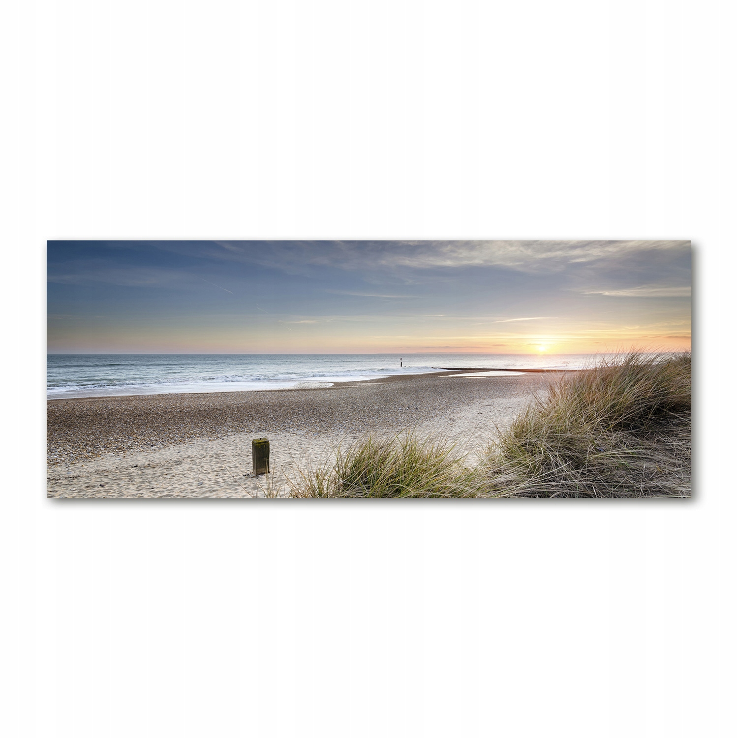 

Foto obraz pleksi Zachód słońca i wydmy 125x50 cm