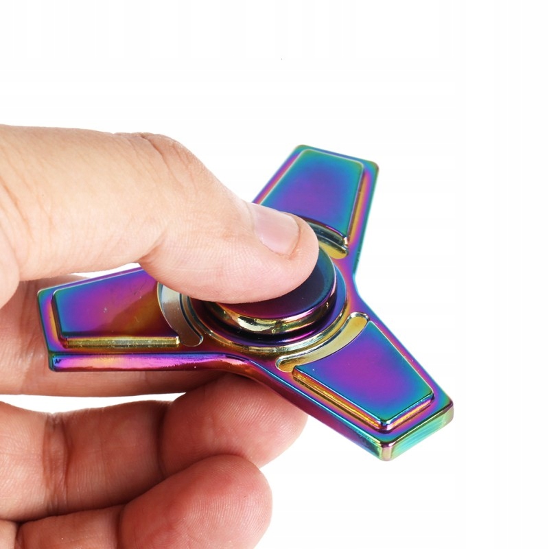 HAND FIDGET SPINNER TĘCZOWY METALOWY CRAB POLSKA ! Rodzaj Fidget Spinner