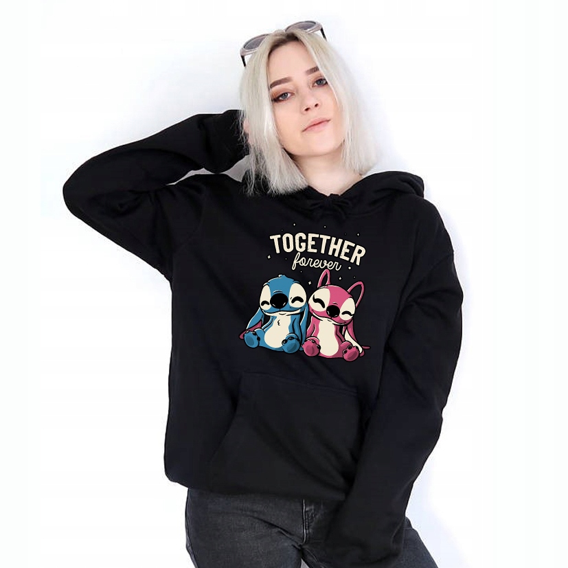 

Bluza Damska Czarna kaptur rozm XL Lilo Stitch 05