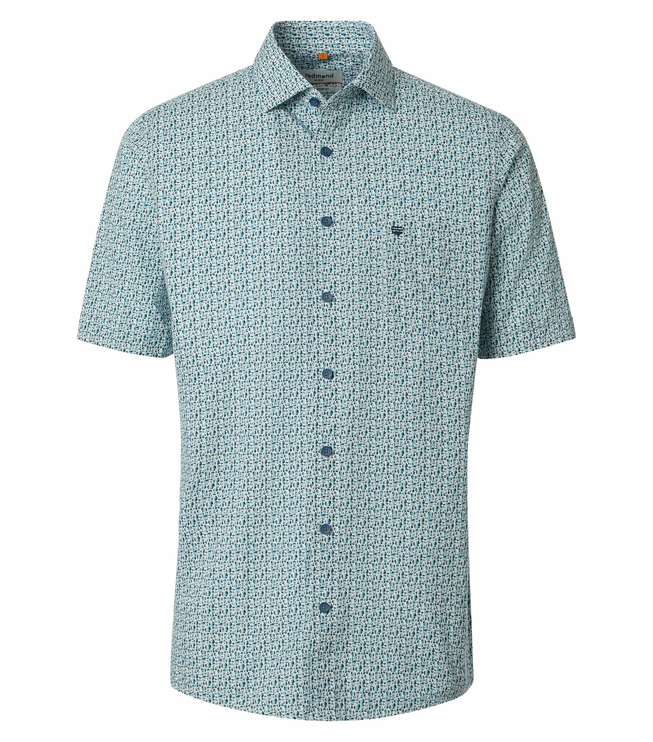 Redmond Velké Velikosti Košile Casual Léto Bavlna Krátký Rukáv 3XL 154 cm