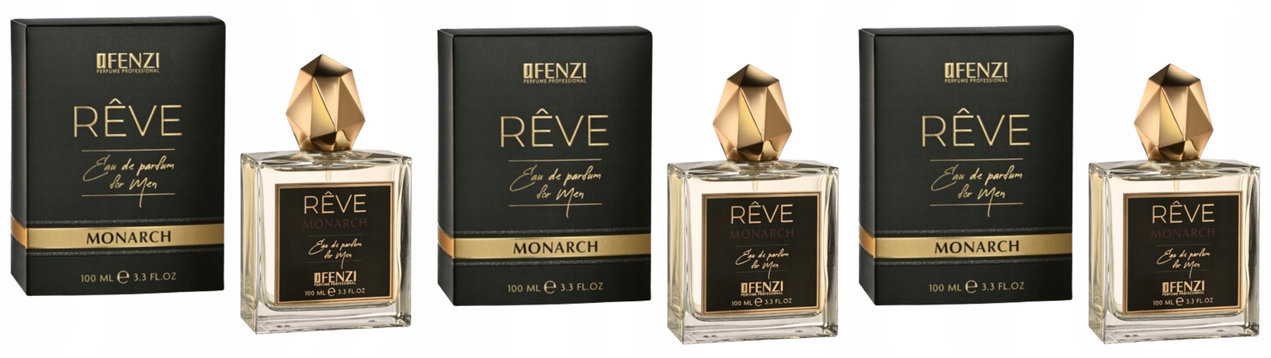 JFenzi Reve Monarch For Men 3x100 ml parfémovaná voda
