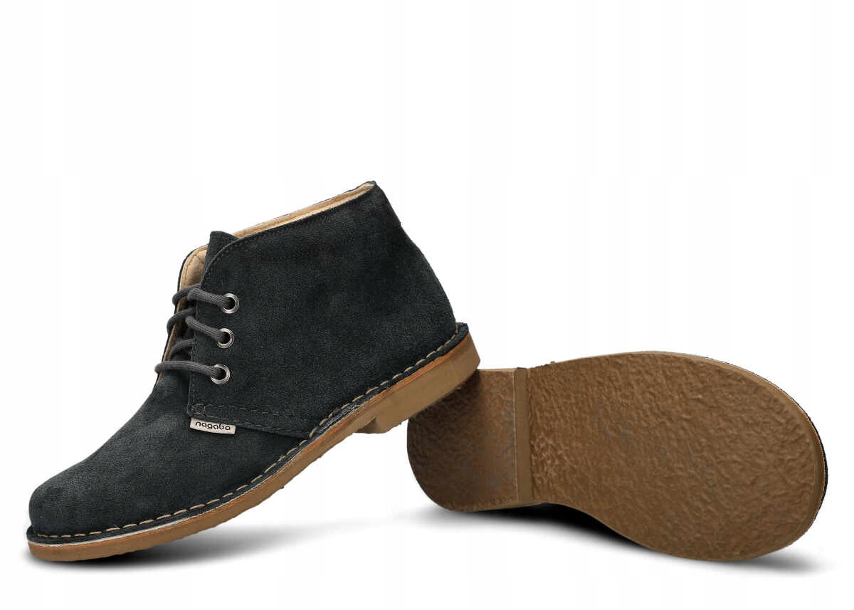 NAGABA 074 GRAFIT WELUR - TRZEWIK DAMSKI - ROZMIAR 40 Model 074