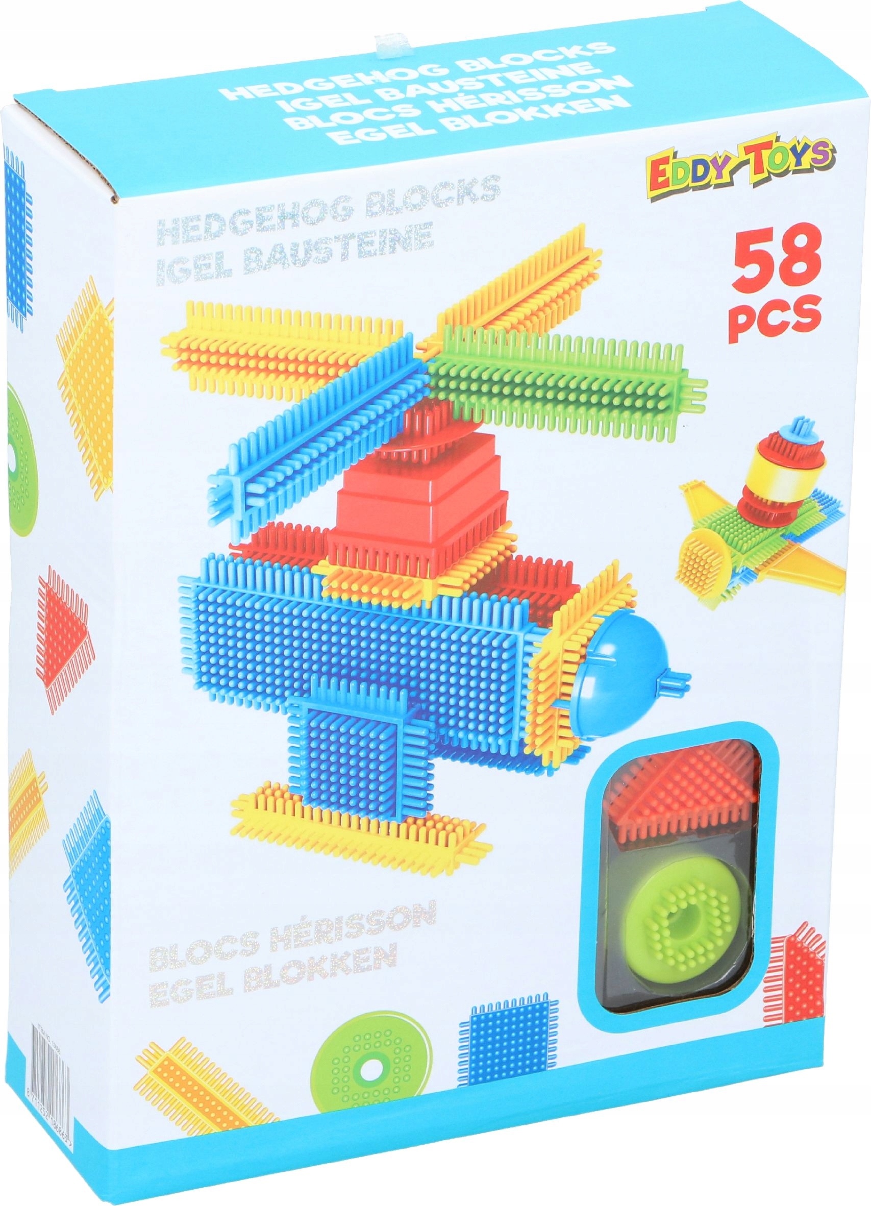 

Klocki wafle jeżyki konstrukcyjne Eddy Toys 58el