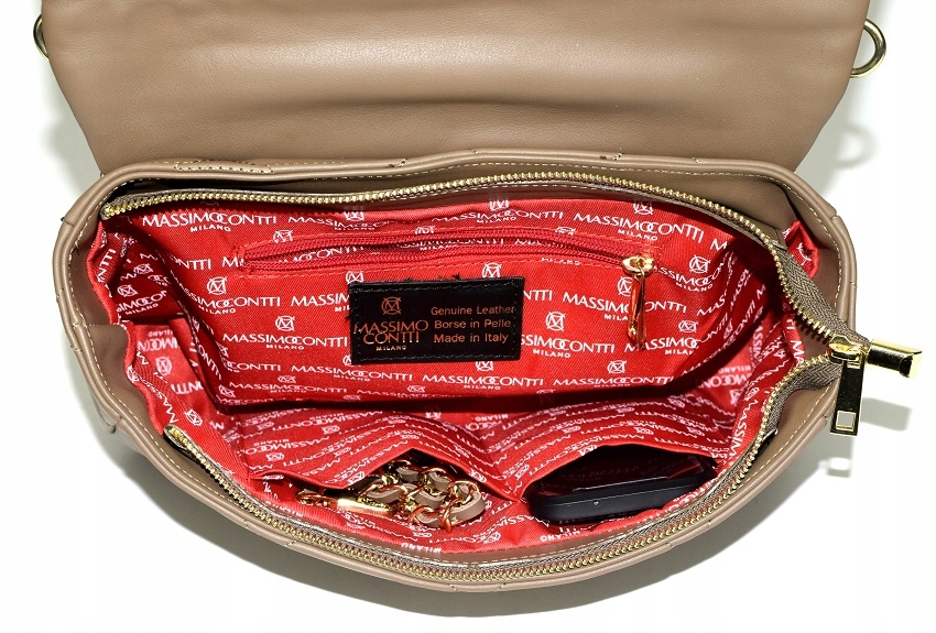 WŁOSKA TOREBKA SKÓRA PIKOWANA SZMARAGD XXL 480Y Wielkość duża (mieszcząca A4)