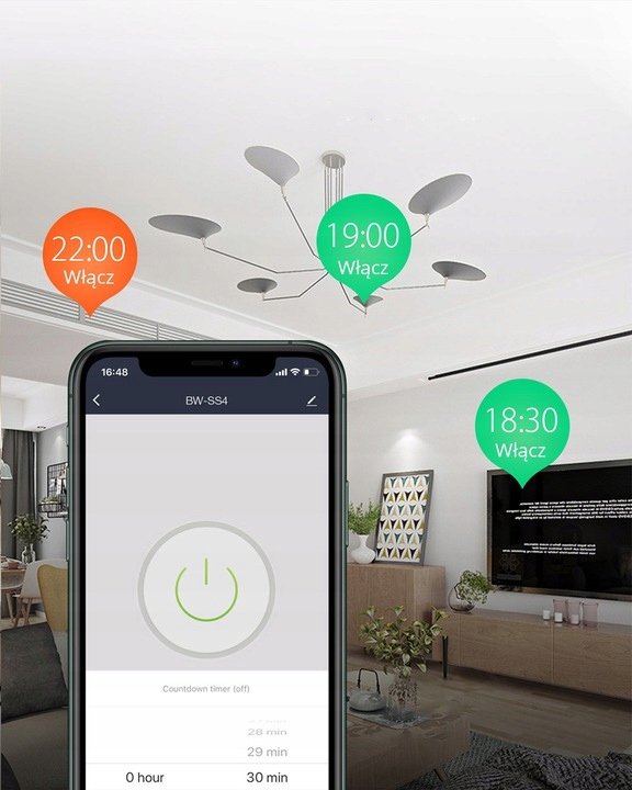 MINI Sterownik przekaźnik 2 kanałowy 2CH oświetlenie WiFi TUYA Smart Life Kod producenta SWT22