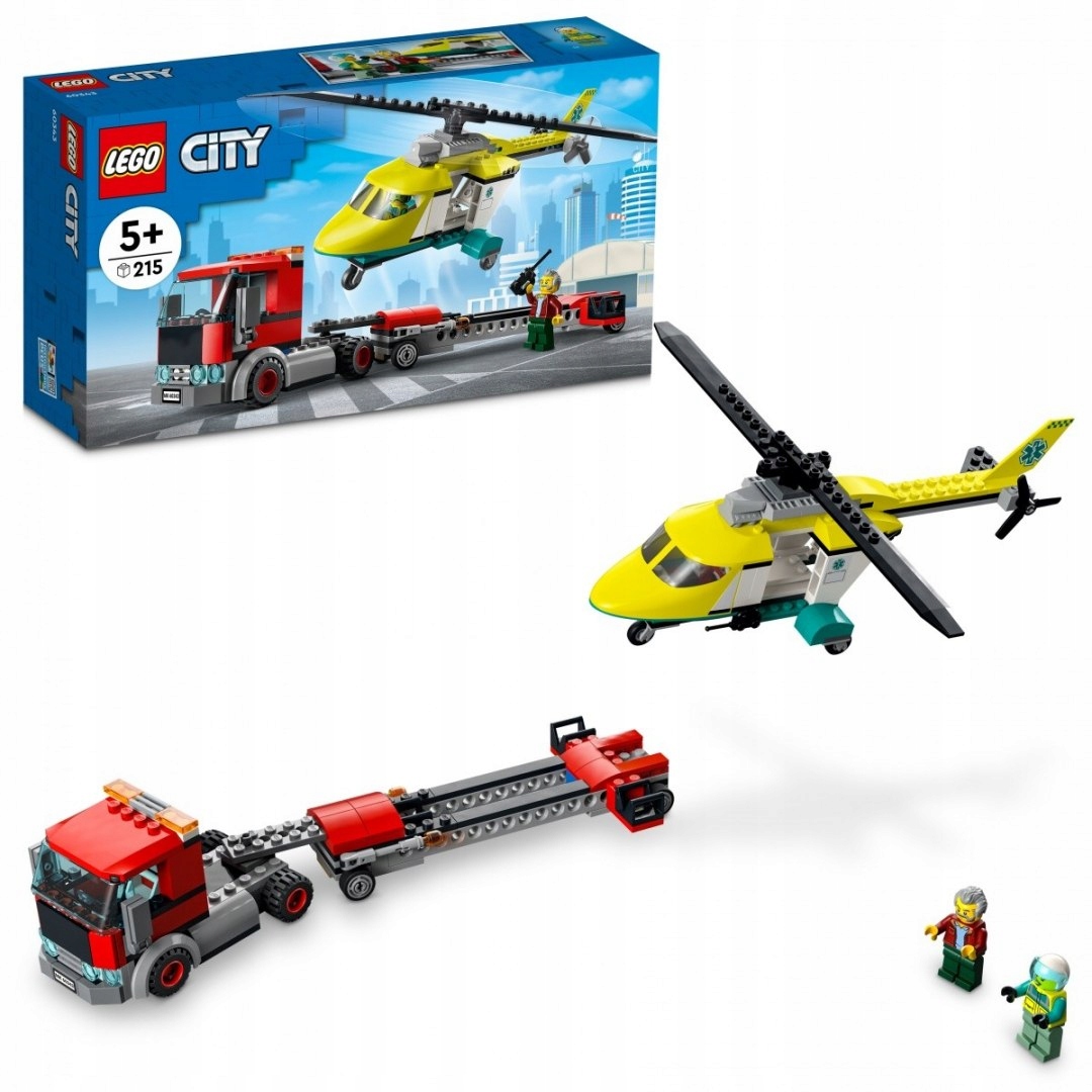

Lego 60343 Ciężarówka Laweta Helikopter Ratunkowy