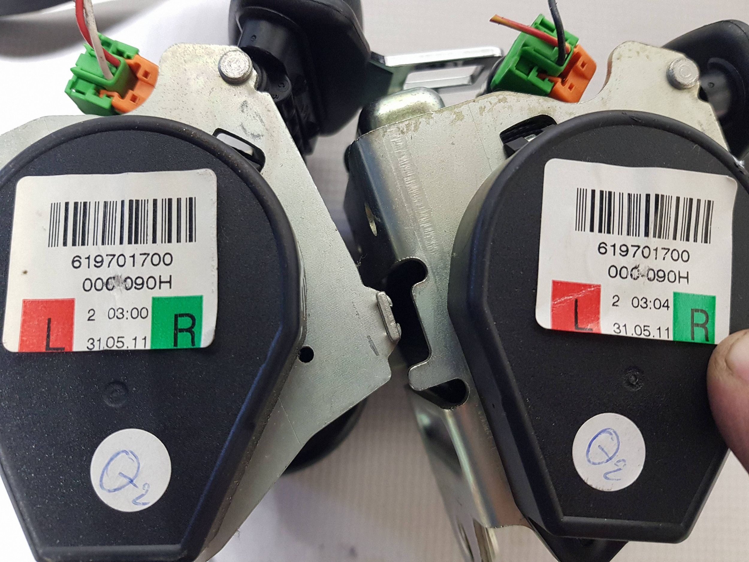 MERCEDES W207 tension belts left right front rear part KOMPLET PASOW