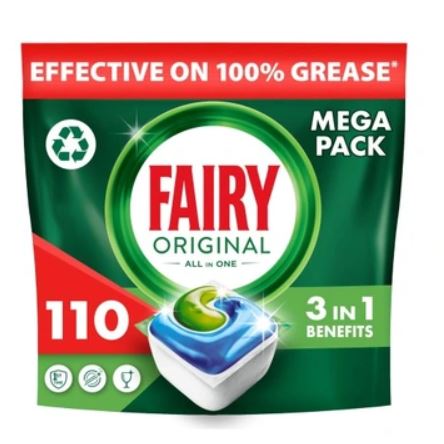 Levně Kapsle do myčky nádobí Fairy ALLin1 Original 110 kusů
