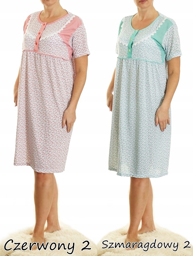 Koszula nocna wygodna bawełna ELA MEGA PLUS SIZE Płeć kobieta