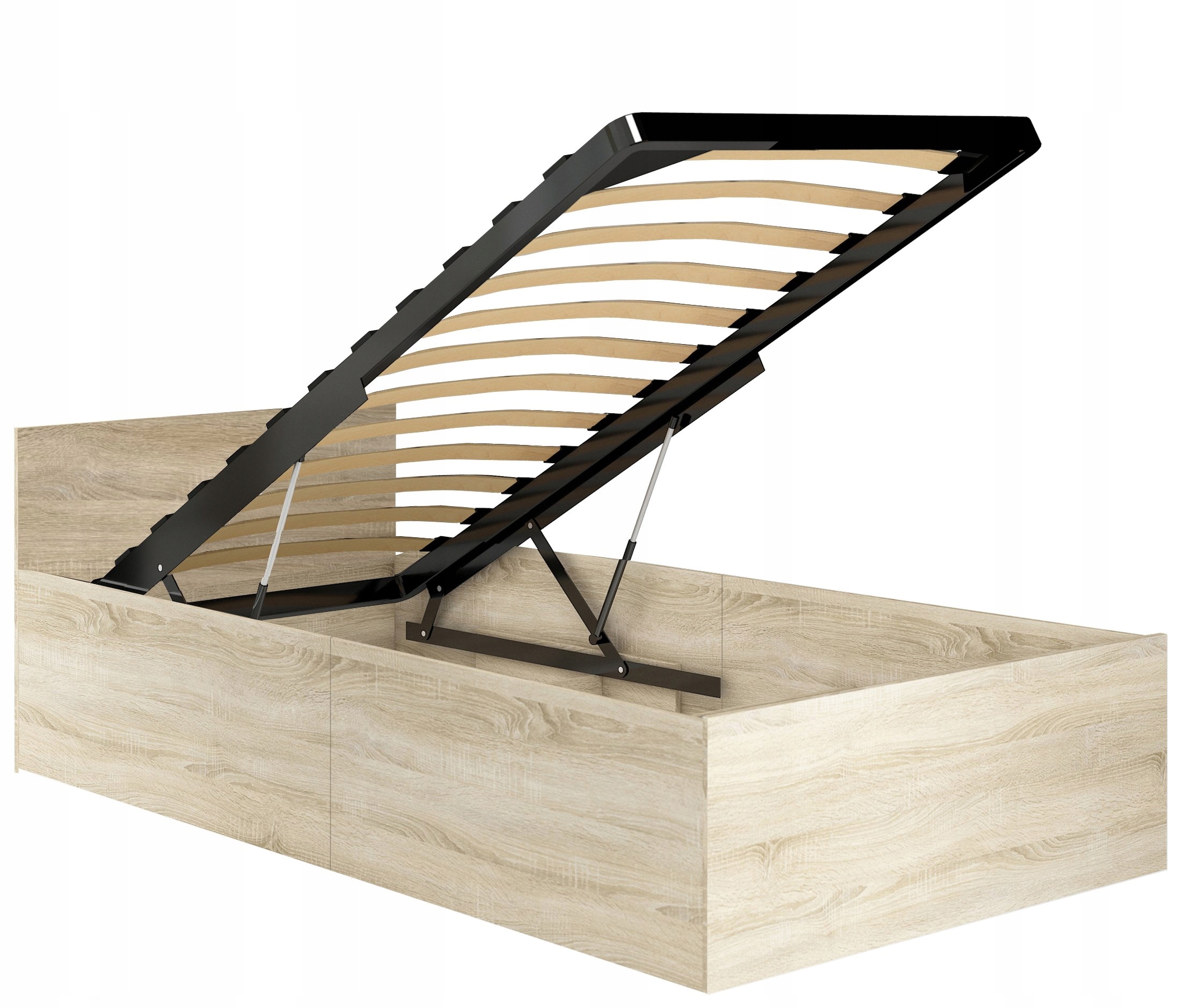 Lůžko Clp 90x200 dub sonoma zvedací rošt Akd