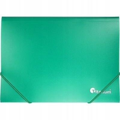 TECZKA PP A5 Z GUMKĄ ZIELONA, TITANUM