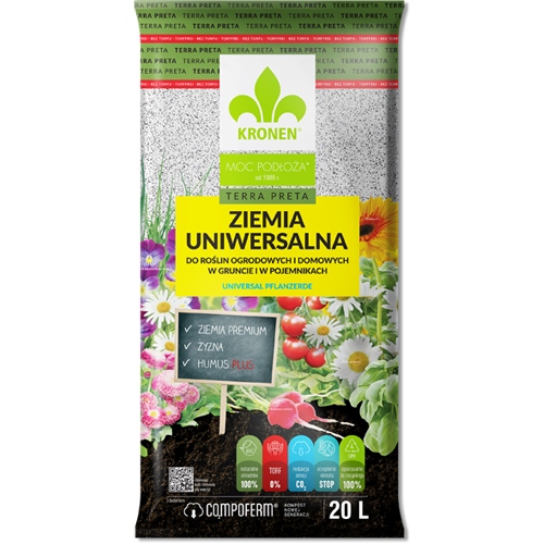 

Kronen Ziemia Uniwersalna Do Kwiatów, Warzyw 20L