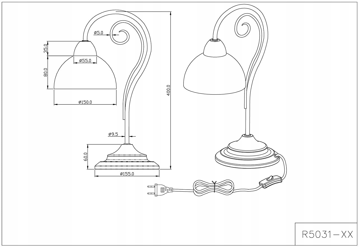 Lampka stołowa Trio Lighting Reality Country Marka Trio lighting