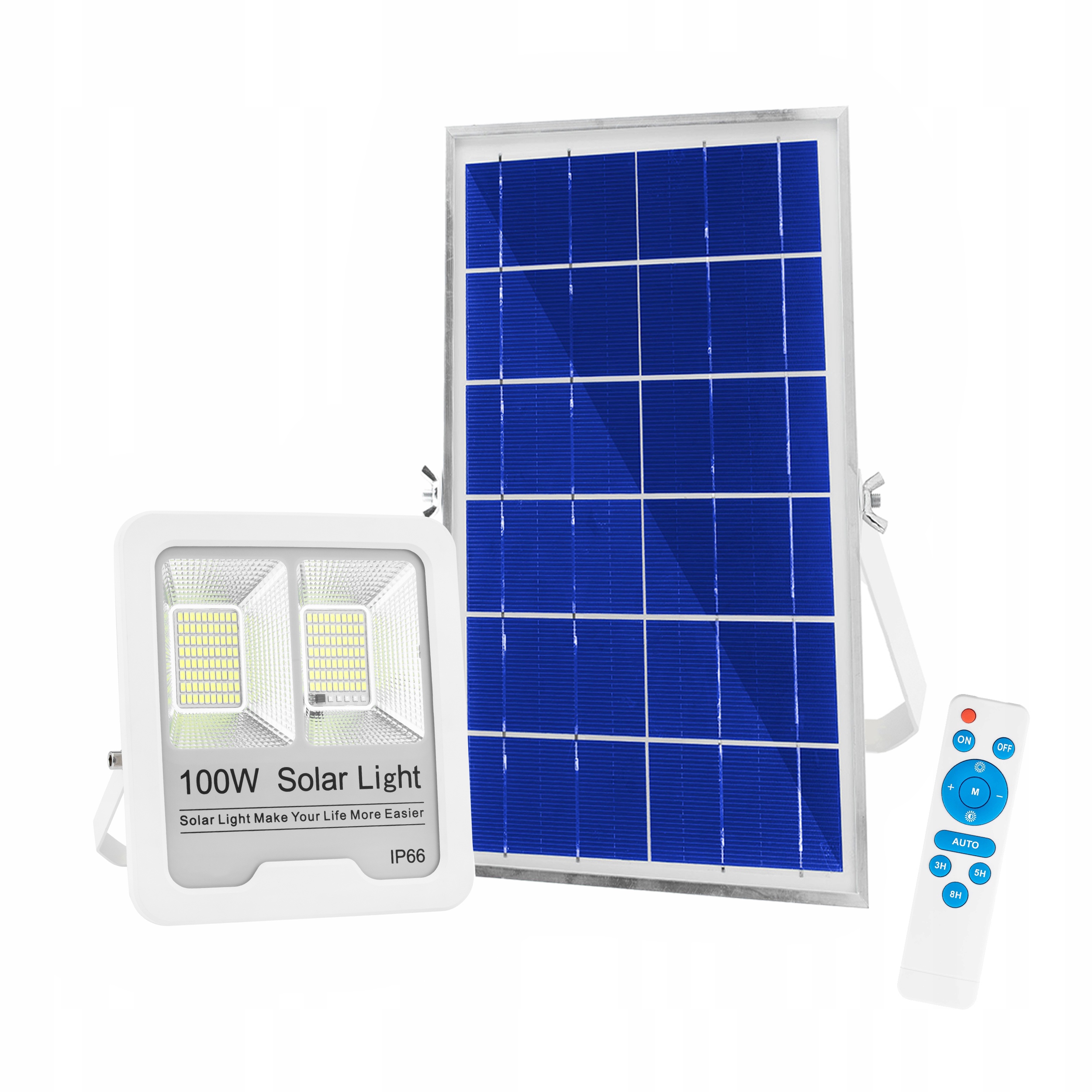

Lampa Solarna Panel Halogen Led Naświetlacz 100W