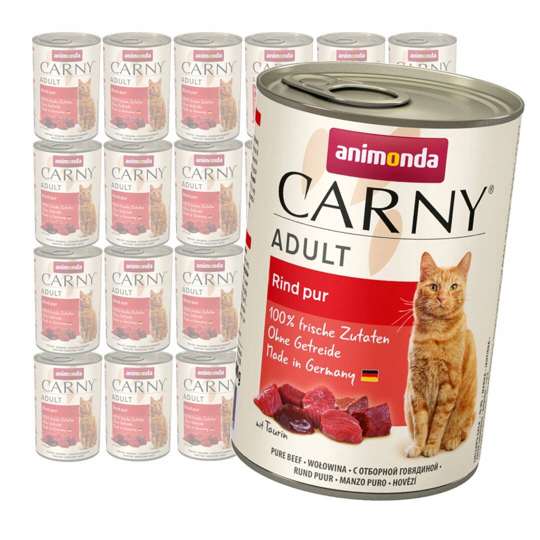 Levně Animonda Carny Adult 24x400g Mokré Krmivo Pro Kočky s čistým hovězím masem