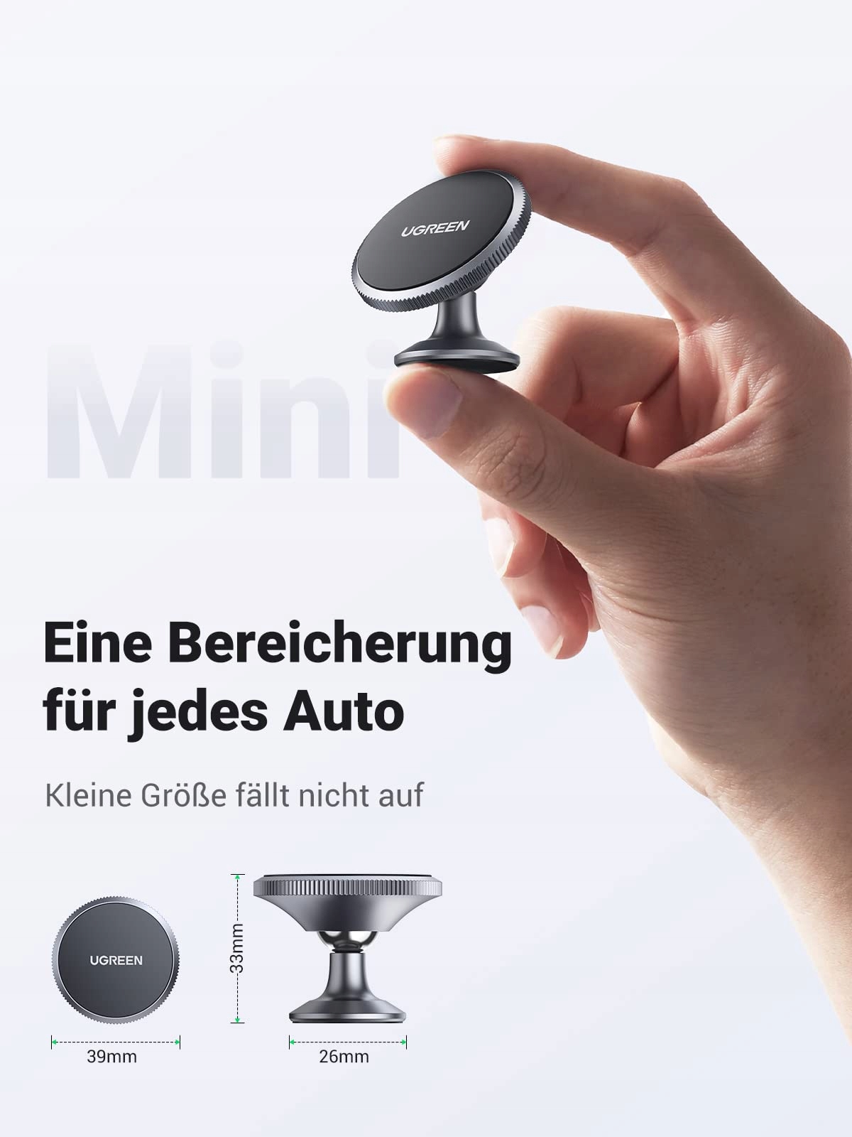 UGREEN Magnetyczny Uchwyt Samochodowy 360° do iPhone 15 14 Galaxy S23 — miniatura 6