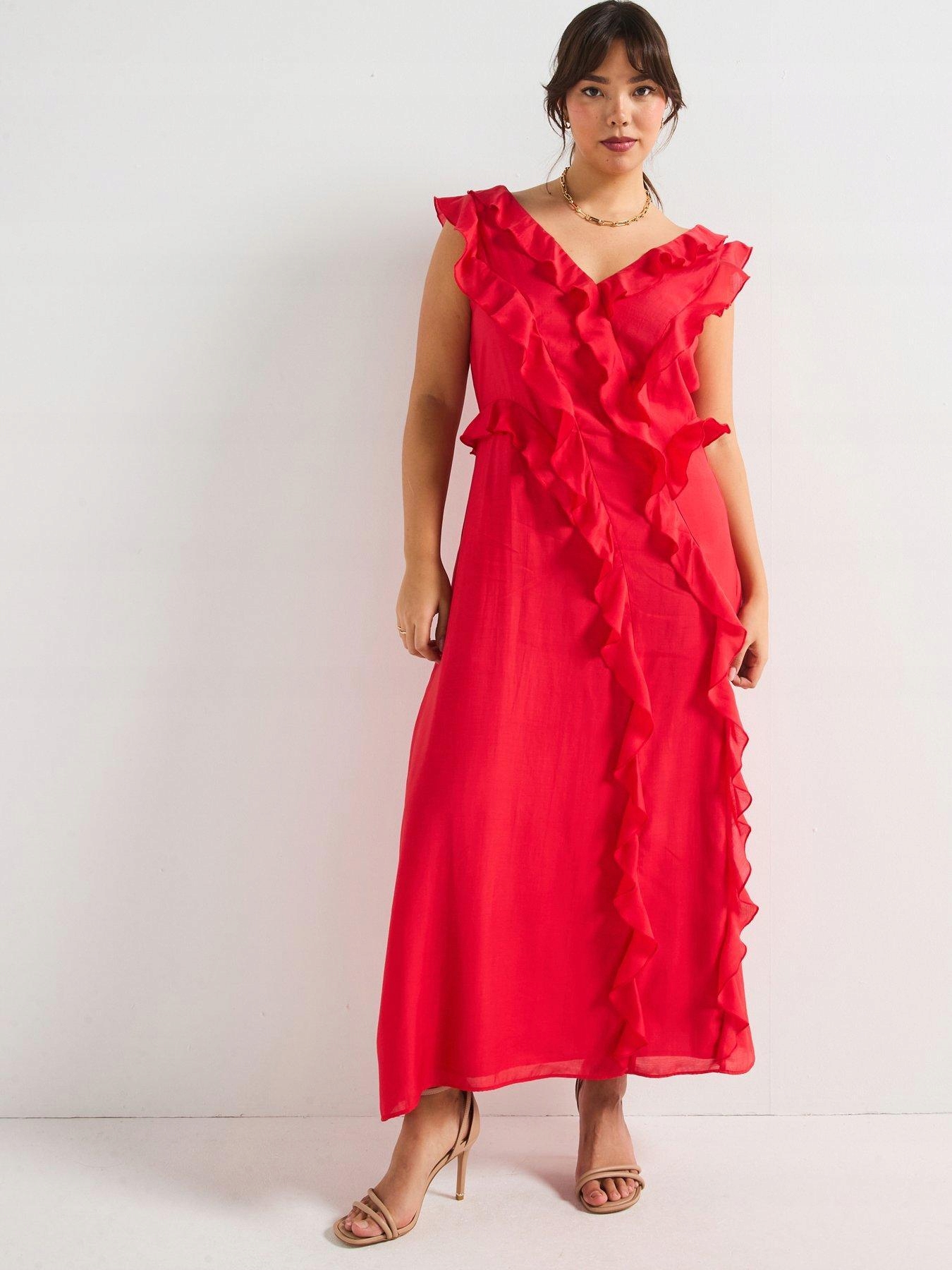 V By Very Šaty S Volánky 46