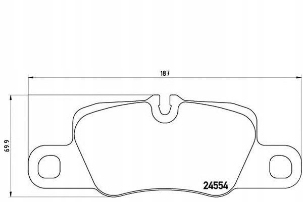 Brembo Brzdové Destičky Porsche Panamera 09- Zadní Asistent řidiče #28