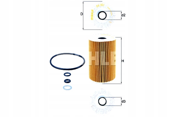 MAHLE FILTR OLEJU HYUNDAI KIA Producent SF-Filter
