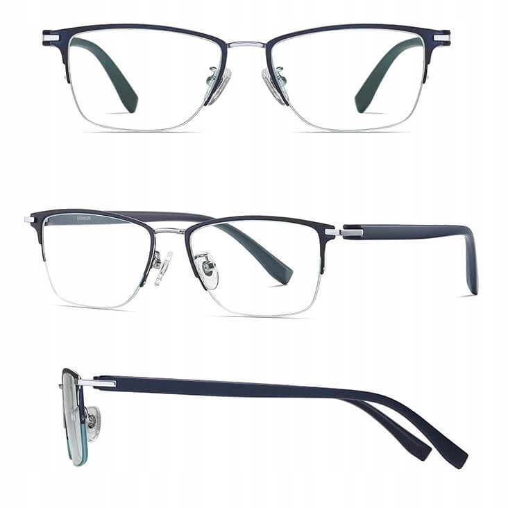 Ultralehké brýle Bez Dioptrií Titanové Blue Light pro počítač Unisexové obroučky